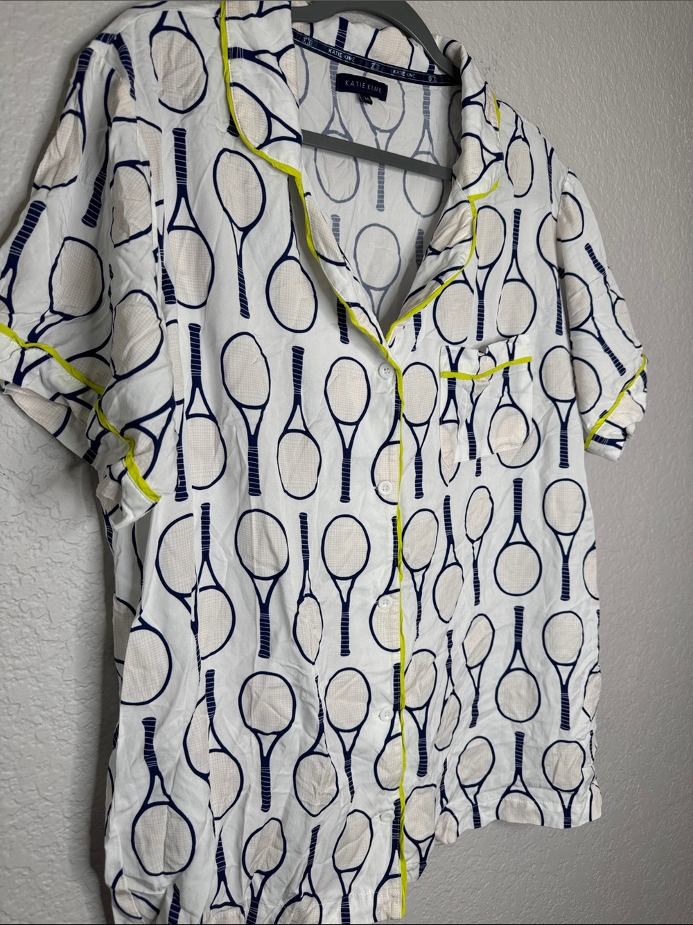 Katie Kime Pajama Pants Set Tennis Time 2XL XL - Picture 4 of 13